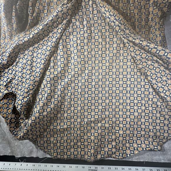 Ripley Custom Tailored Dress Shirt Pattern Print 100% Cotton Men’s Size XL - Picture 8 of 9